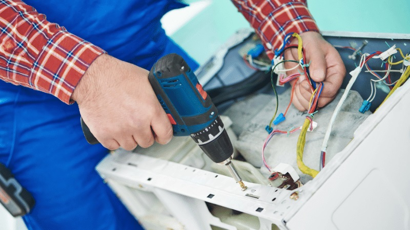 Altındağ Baxi Baxi çamaşır makinesi kart tamiri – Su almama arızası orijinal parça ile giderildi. - Teknik servis örneği
